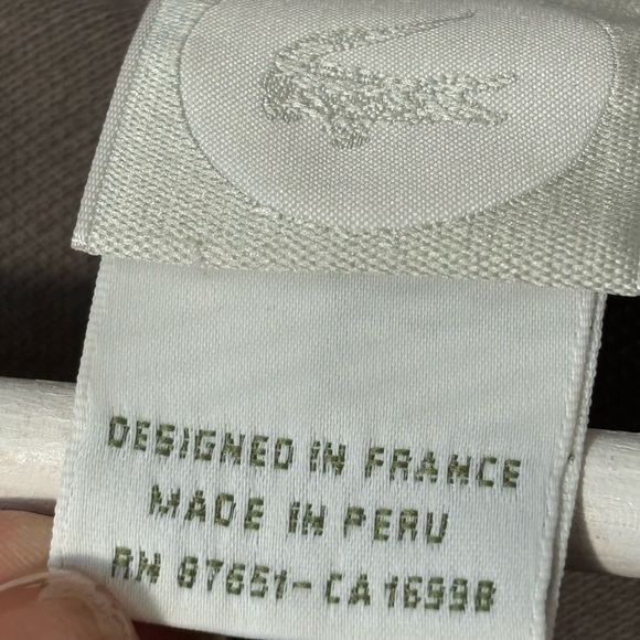 Lacoste Gray Polo Shirt with Large Alligator Vintage Exclusive - Picture 2 of 6